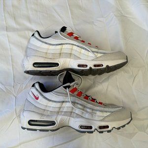Air Max 95 SE Light Bone Habanero Red